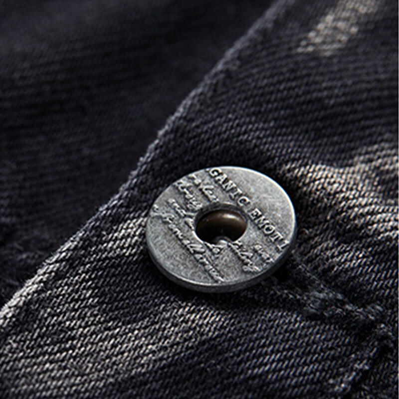 CUS23S2-JH58 Streetwear Denim Jacket Details