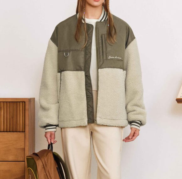 Custom Patchwork Fleece Jacket Men | Dark Street Style | Touches Dark Original Design Winter Coat Jacket