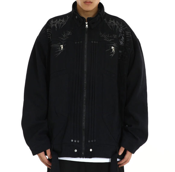 Custom Heavyweight Motorcycle Baseball Jacket | Street Style | TOUCHES DARK ORIGINAL DESIGN LEATHER JACKETS