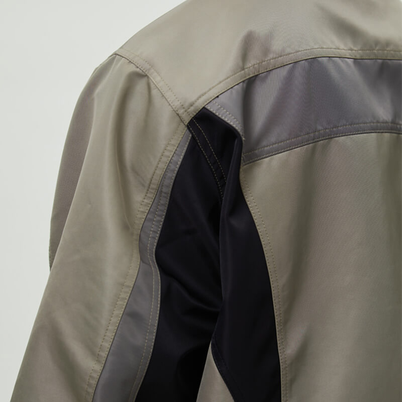 Custom Colorblocked Nylon Short Moto Jacket Details