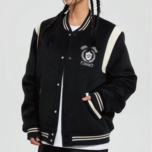 Custom High Street Style Spliced Baseball Jacket | Dark Vintage Style Jacket | Custom Variety Jacket Manufacturer |OEM & ODM