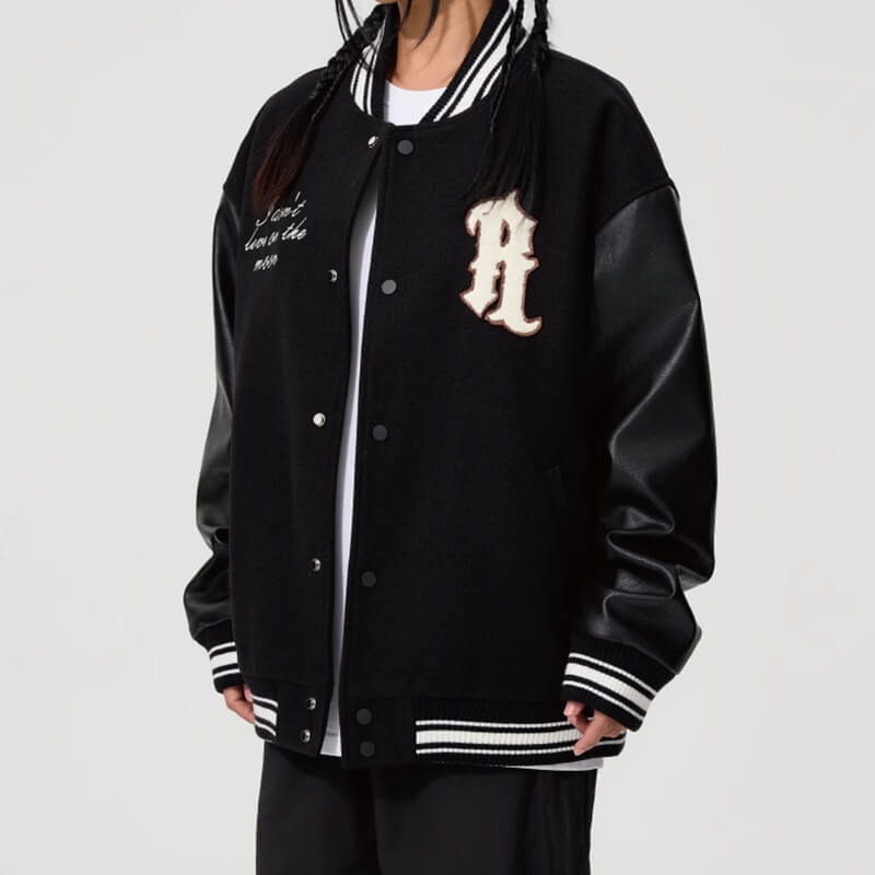 Custom Vintage Spliced Winter Baseball Jacket Features