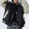 Custom Spliced Motorcycle Style Baseball Jacket | Dark Vintage Style Jacket | Custom Variety Jacket Manufacturer | OEM & ODM