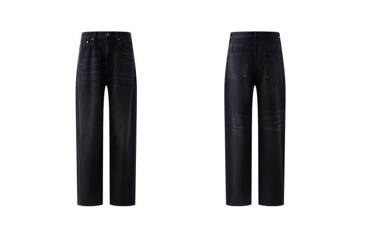 Custom Simple Casual Straight Leg Pants