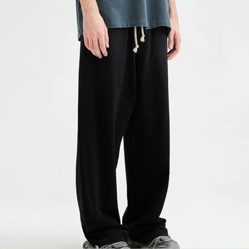 Custom Simple Casual Straight Leg Pants | Dark Vintage Style Pants | Custom Pants Manufacturer | OEM & ODM
