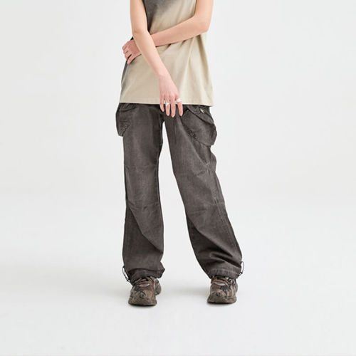 Custom Irregular Washed Cargo Pants | Dark Vintage Style Cargo Pants | Custom Cargo Pants Manufacturer | OEM & ODM