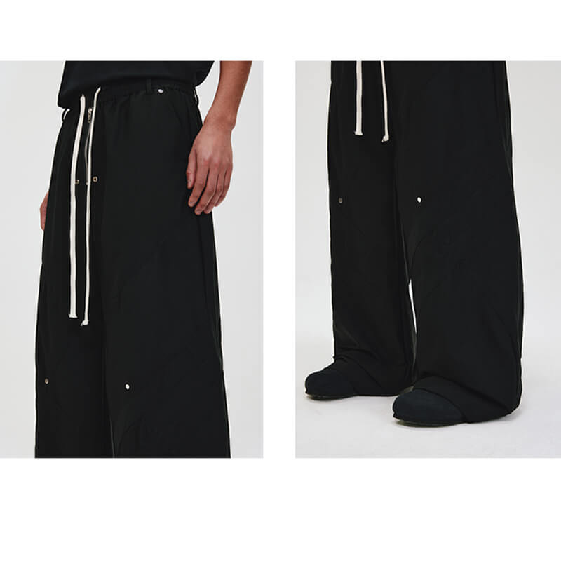 Custom Irregular Washed Cargo Pants Features