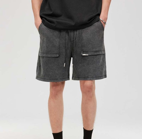 Custom Wash Street Style Shorts | Dark Vintage Style Shorts | Custom Shorts Manufacturer | OEM & ODM