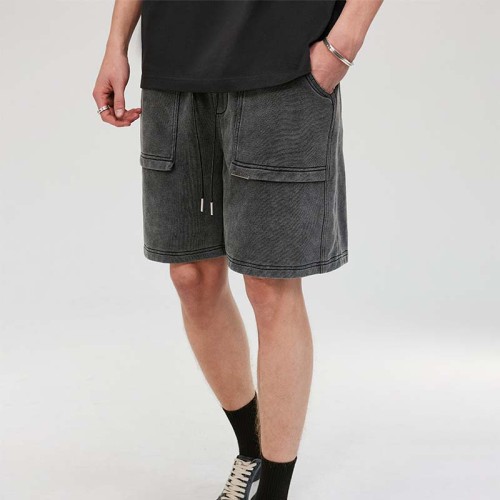 Custom Wash Street Style Shorts | Dark Vintage Style Shorts | Custom Shorts Manufacturer | OEM & ODM