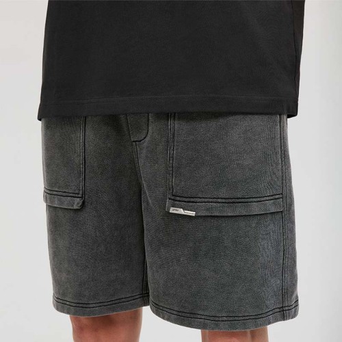 Custom Wash Street Style Shorts | Dark Vintage Style Shorts | Custom Shorts Manufacturer | OEM & ODM