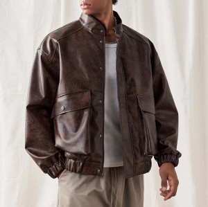 Custom PU Leather Racing Jacket | Dark Street Style | Touches Dark Original Design Baseball Jacket