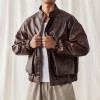 Custom PU Leather Racing Jacket | Dark Street Style | Touches Dark Original Design Baseball Jacket