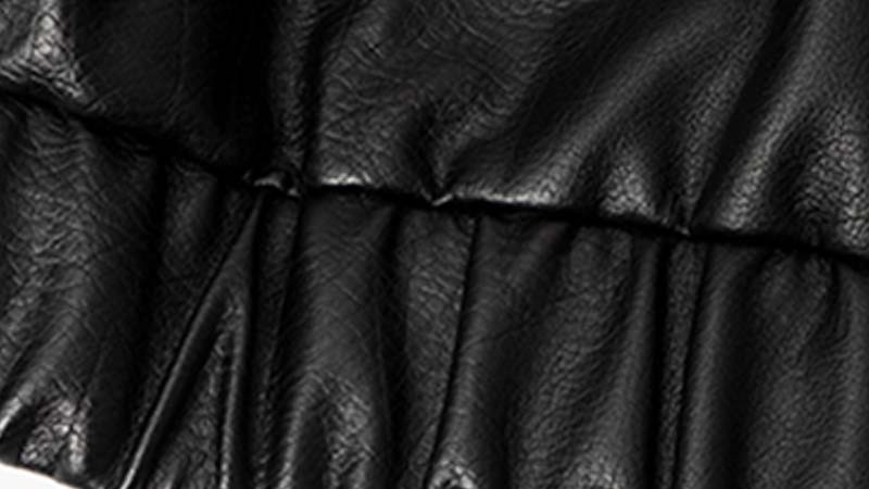 Custom PU Leather Racing Jacket Detail