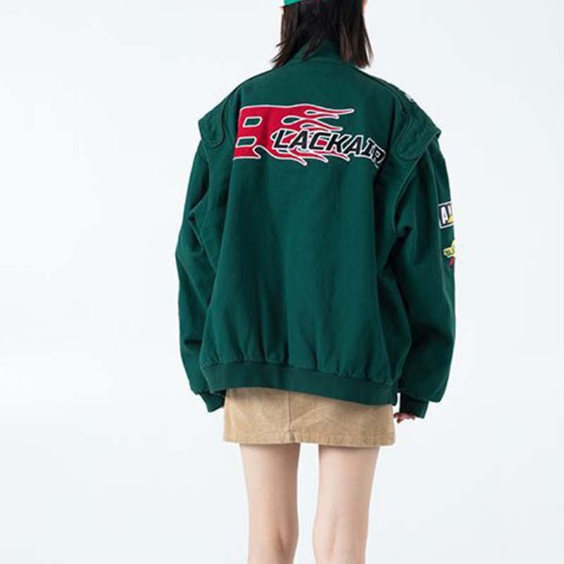 Custom Embroidered Moto Racing Jacket Features