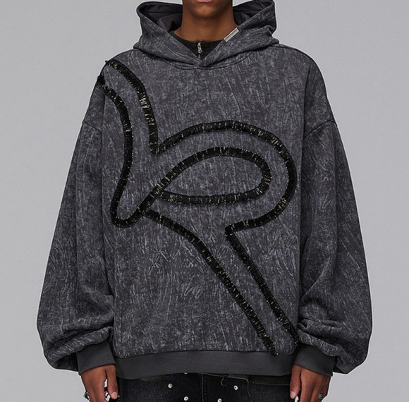 Custom Heavyweight Washed Hoodie | Dark Vintage Style Hoodies | Custom Hoodies Manufacturer | OEM & ODM