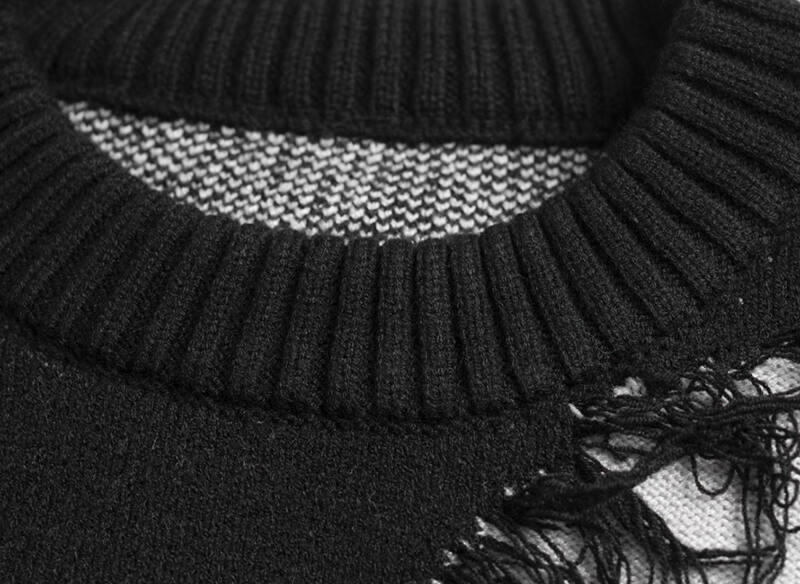 OEM Custom High Street Style Knit Sweater Details