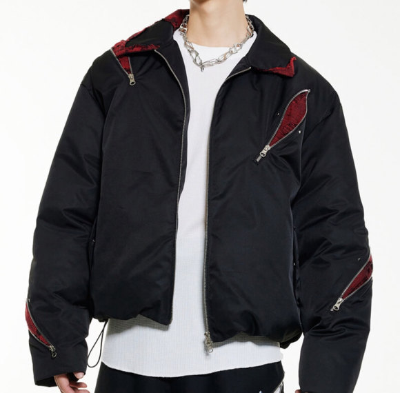 Custom Patchwork Jacquard Cotton Jacket Cotton Coat | Street Style | Custom Streetwear Manufacturer