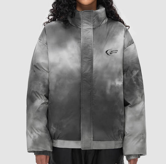 Custom Tie-Dye Standing Collar Cotton Coats Puffer Jacket | Street Style | Custom Streetwear Manufacturer