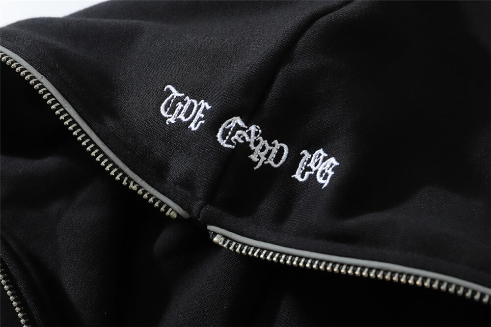 Custom Dark Style Printed Hoodie Details