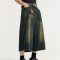 OEM Custom Washed Wide Leg Capri Jeans | Denim Fabric | Vintage Style Pants | Custom Jeans Manufacturer | OEM & ODM
