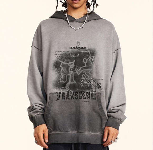 Custom Heavyweight Washed Hoodies | 410GSM, Cotton Fabrics | Vintage Street Style | Dark Style Streetwear Hoodies