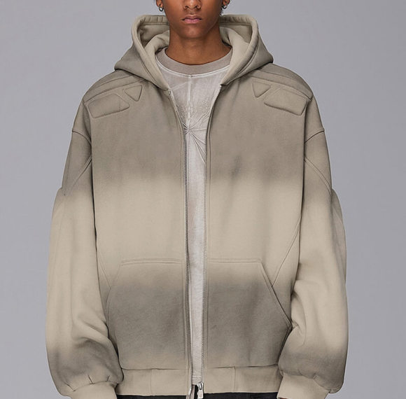 Custom Dyed and Embossed Hoodie | Blended Fabrics | Tech Style | Custom Hoodies Manufacturer