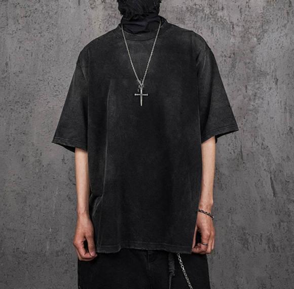 Custom Vintage Washed Dark Printed T-Shirt | Cotton Fabric | Punk Style | Custom Vintage T-Shirts Manufacturer