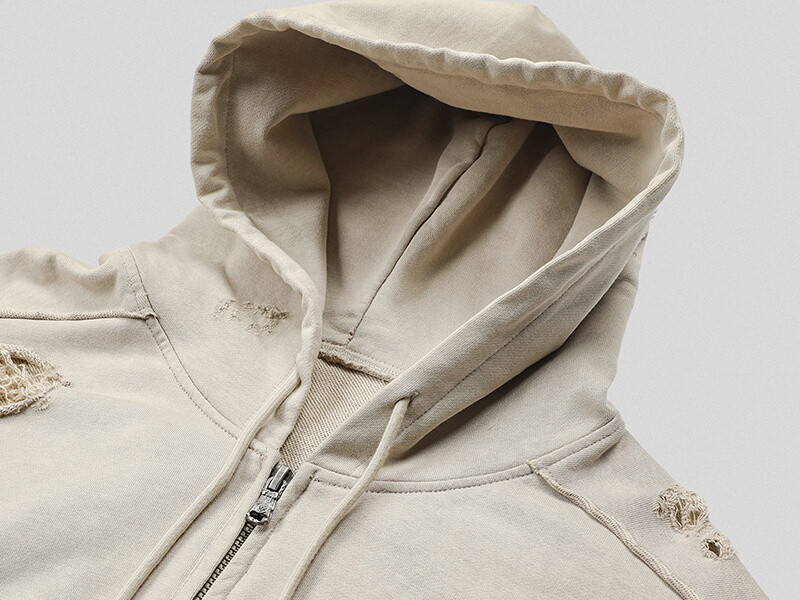 Custom Dirty Fit Vintage Washed Hoodies Detailed