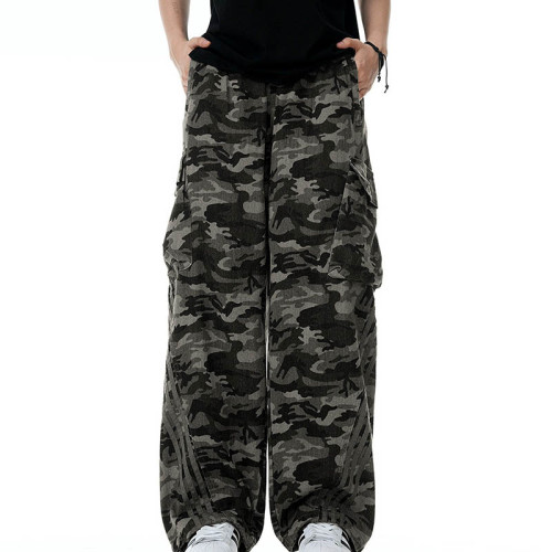 Custom Vintage Camouflage Cargo Pants | Cotton Fabrics | High Street Style | Custom Vintage Pants Manufacturer