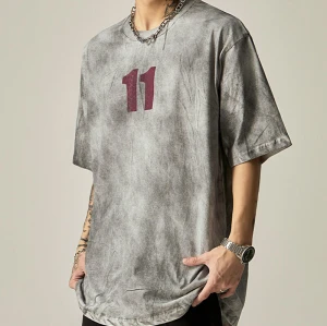 Custom Vintage Washed Letter Printed T-Shirt | Cotton Fabrics | Vintage Style | Oversized Fit | Custom Vintage T-Shirts Manufacturer