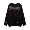 Custom Halloween Skeleton Tattered Sweater | Blended Fabrics | Punk Style | Custom Vintage Sweater Manufacturer