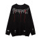 Custom Halloween Skeleton Tattered Sweater | Blended Fabrics | Punk Style | Custom Vintage Sweater Manufacturer