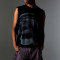 Custom Dark Style Torn Sleeveless Sweater | Mercerized Cotton | Punk Style | Custom Vintage Sweater Manufacturer