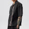 OEM Custom Thorn Embroidered Shirt | Nylon Fabrics | High Street Style | Boxy Fit | Custom Vintage Shirts Manufacturer