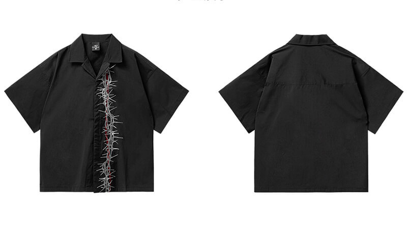 OEM Custom Thorn Embroidered Shirt