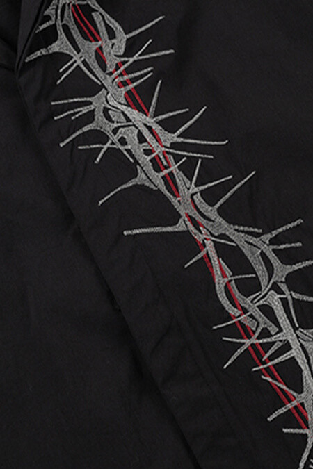 OEM Custom Thorn Embroidered Shirt Details