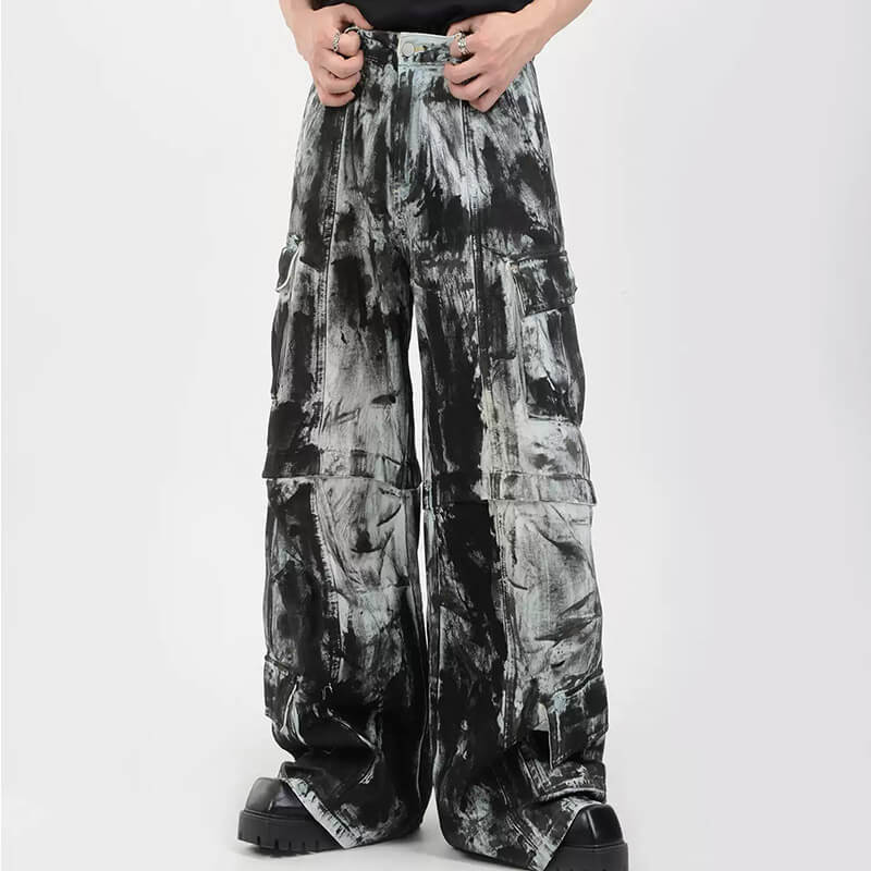 OEM Custom Vintage Tie-Dye Cargo Pants