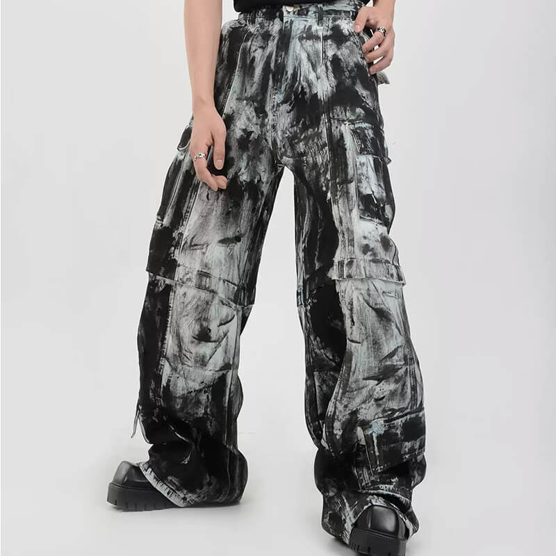 OEM Custom Vintage Tie-Dye Cargo Pants