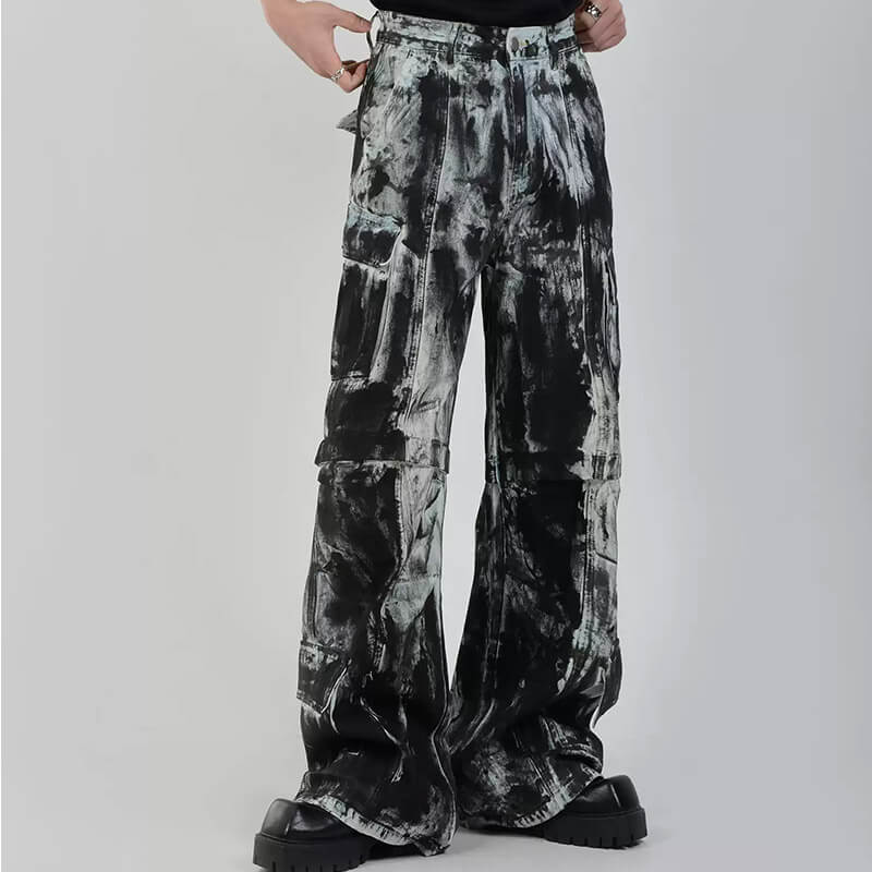 OEM Custom Vintage Tie-Dye Cargo Pants