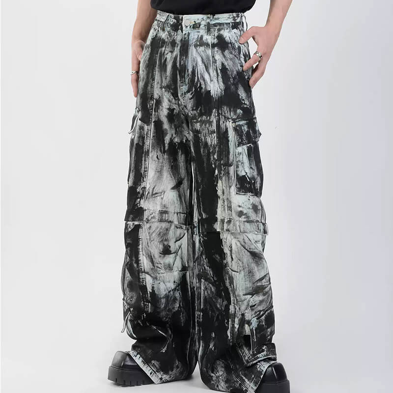 OEM Custom Vintage Tie-Dye Cargo Pants