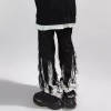 Custom Dark Style Punk Street Spliced Jeans | Denim Fabrics | High Street Style | Custom Vintage Pants Manufacturer