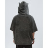 Custom Vintage Washed Hooded T-Shirt | Cotton Fabrics | Punk Style | Vintage T-Shirts Manufacturer