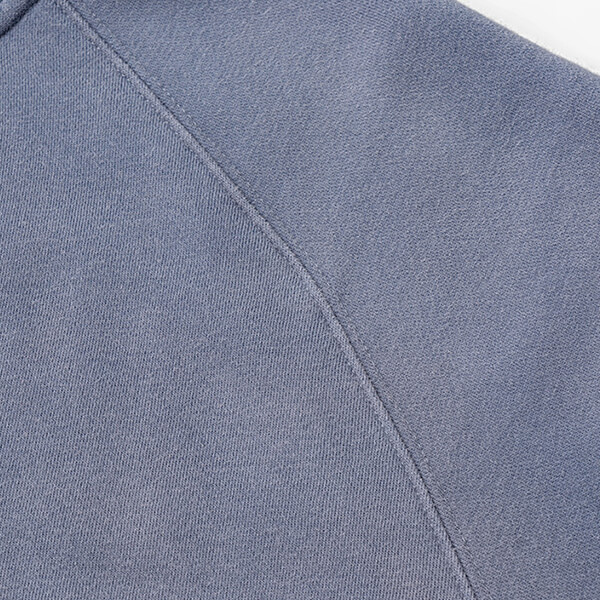 Custom Solid Color Sun Dried Fleece Zip Hoodie Details