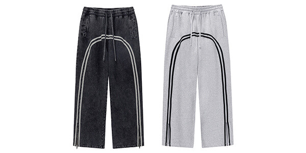 Custom Street Sport Style Batik Sweatpants Washed Trousers