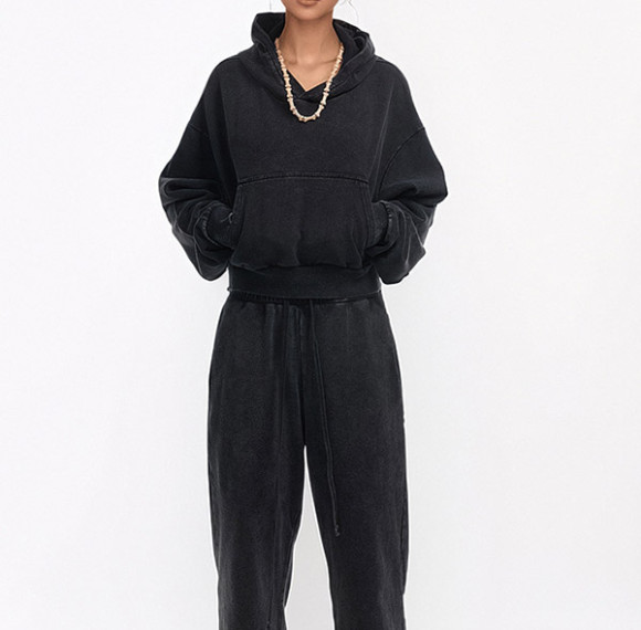 Custom Fried Color Patchwork Cropped Hoodie | Streetwear Cropped Hoodies | Vintage Hoodies Manufacturer