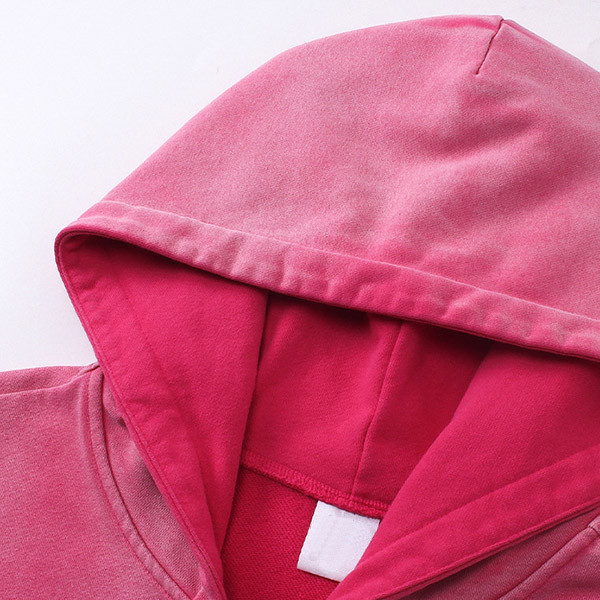 Custom 450GSM Terry Fabric Vintage Washed Hoodie Details