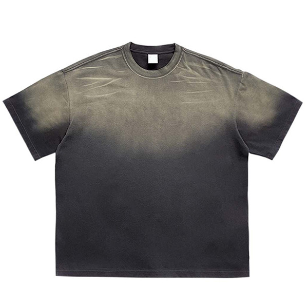 Custom Spray Dye Vintage Solid Color T-Shirt