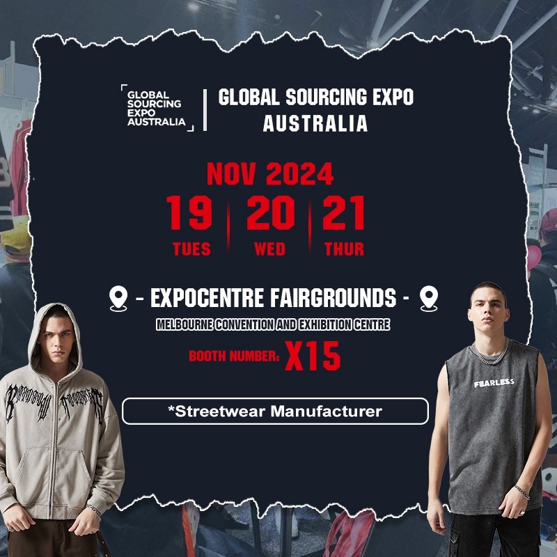 Touches Dark Vintage Streetwear at GLOBAL SOURCING EXPO AUSTRALIA in Melbourne