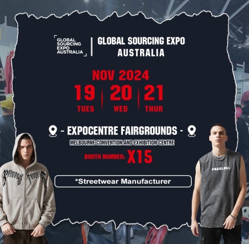 Touches Dark Vintage Streetwear at GLOBAL SOURCING EXPO AUSTRALIA in Melbourne