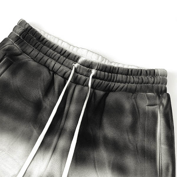 Street Vintage Inkjet Straight Leg Pants Details